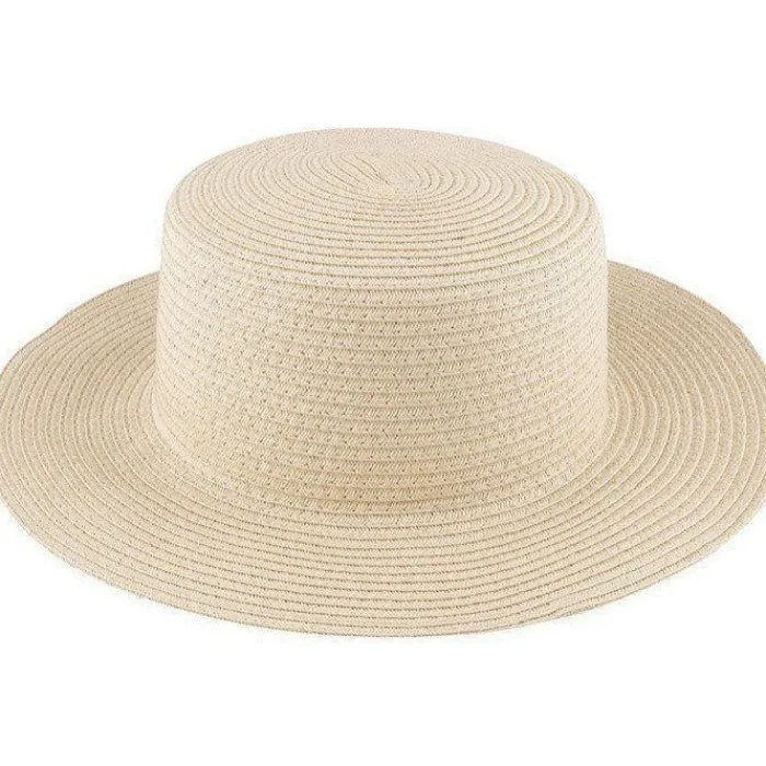 Gift Campaign Cappello in carta color naturale con nastro colorato da personalizzare> Cappelli Di Paglia Personalizzati