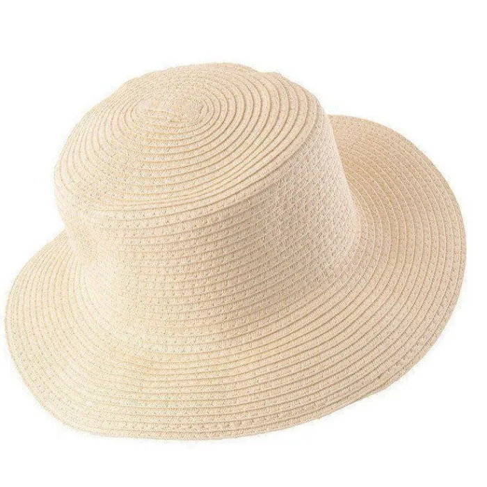 Gift Campaign Cappello in carta color naturale con nastro colorato da personalizzare> Cappelli Di Paglia Personalizzati