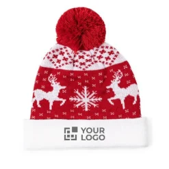 Gift Campaign Cappello invernale natalizio con pompon in poliestere acrilico></noscript> Gadget Natalizi