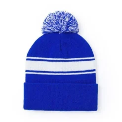 Gift Campaign Cappello invernale tanti colori con fasce bianche e risvolto PomPon></noscript> Berretti Invernali