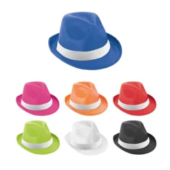 Gift Campaign Cappello paglia più colori con nastro bianco personalizzabile Colors></noscript> Cappellini Personalizzati|Cappelli Di Paglia Personalizzati
