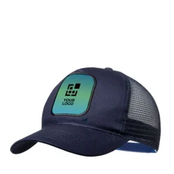 Gift Campaign Cappello trucker con toppa cucita e fascetta in plastica Trucker></noscript> Cappellini Personalizzati