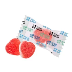 Gift Campaign Caramelle gommose zuccherate panna e a cuore in bustina singola></noscript> Caramelle Personalizzate