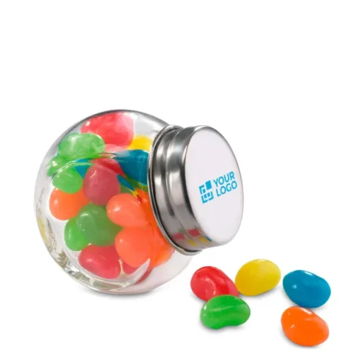 Gift Campaign Caramelle pubblicitarie Jelly Beans in barattolino 30g ChoccolateStore> Regali Per Bambini|Caramelle Personalizzate