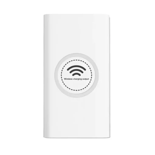 Gift Campaign Caricabatterie portatile da 8.000mAh con finitura gommata Wireless> Power Bank Personalizzati