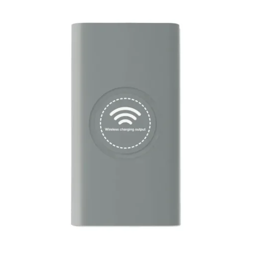 Gift Campaign Caricabatterie portatile da 8.000mAh con finitura gommata Wireless> Power Bank Personalizzati