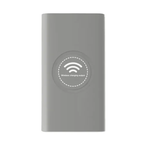 Gift Campaign Caricabatterie portatile da 8.000mAh con finitura gommata Wireless> Power Bank Personalizzati
