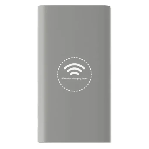 Gift Campaign Caricabatterie portatile da 8.000mAh con finitura gommata Wireless> Power Bank Personalizzati