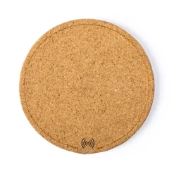 Gift Campaign Caricabatterie rotondi personalizzati in sughero da 10W Cork></noscript> Caricabatterie