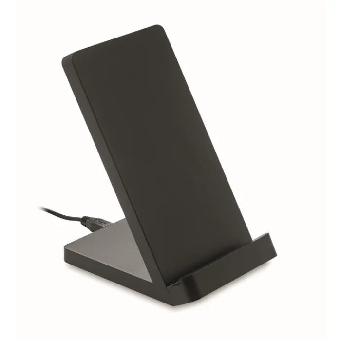 Gift Campaign Caricabatterie wireless con supporto in bambù 5W Natura Stand> Caricabatterie|Gadget Per L'Ufficio