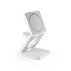 Gift Campaign Caricatore magnetico pieghevole in ABS riciclato per 3 dispositivi></noscript> Caricabatterie