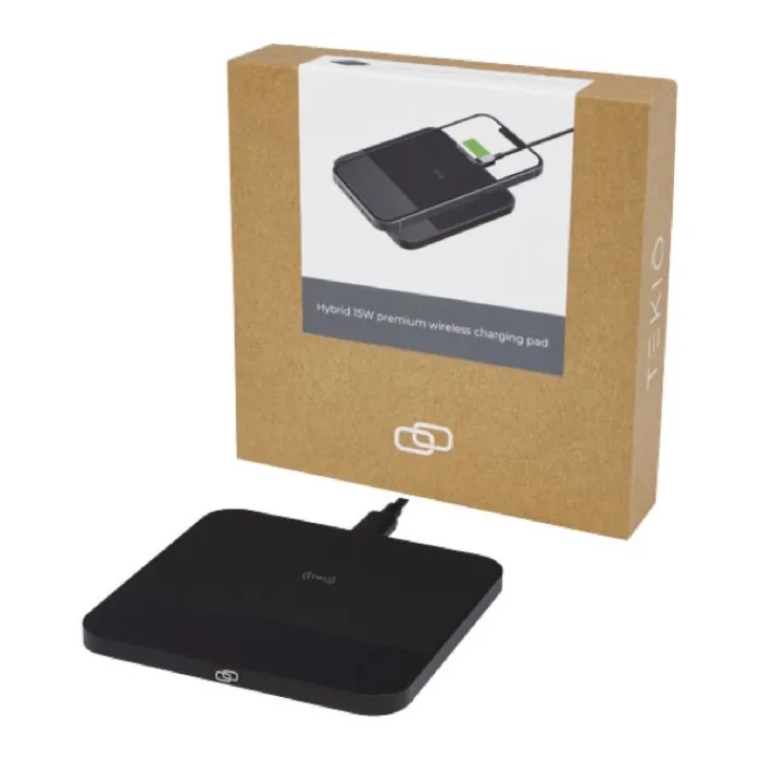 Gift Campaign Caricatore wireless da 15W in alluminio con rilevamento FOD Hybrid> Caricabatterie