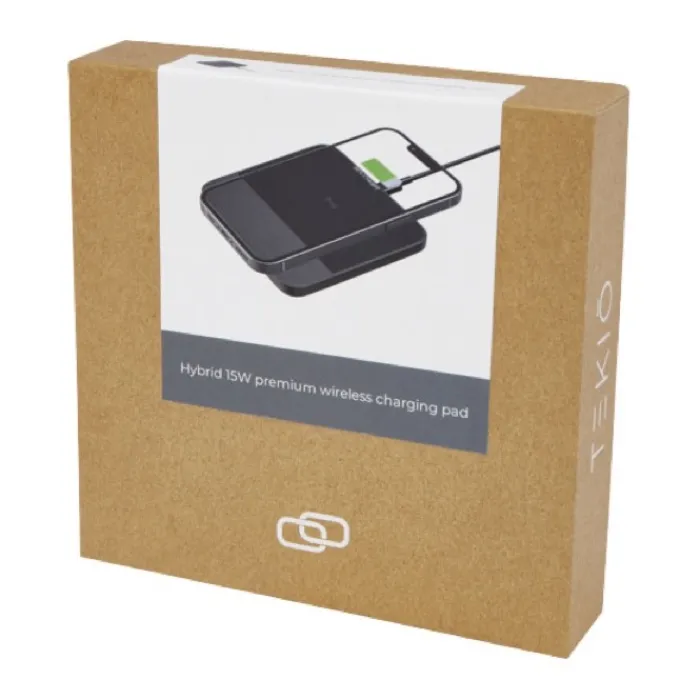 Gift Campaign Caricatore wireless da 15W in alluminio con rilevamento FOD Hybrid> Caricabatterie