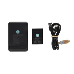 Gift Campaign Caricatore wireless in plastica RCS con powerbank per 3 dispositivi><noscript><img width=