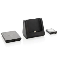 Gift Campaign Caricatore wireless in plastica RCS con powerbank per 3 dispositivi><noscript><img width=