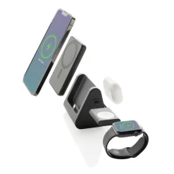 Gift Campaign Caricatore wireless in plastica RCS con powerbank per 3 dispositivi><noscript><img width=