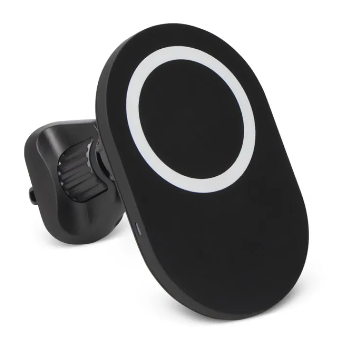 Gift Campaign Caricatore wireless magnetico MegSafe per auto in ABS riciclato da 15W> Caricabatterie