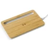 Gift Campaign Caricatore wireless personalizzato in bambù con supporto 5W Tray> Caricabatterie|Gadget Per L'Ufficio