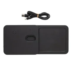 Gift Campaign Caricatore wireless pieghevole 3 in 1 e vassoio da tavolo in PU RCS><noscript><img width=