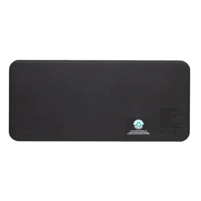 Gift Campaign Caricatore wireless pieghevole 3 in 1 e vassoio da tavolo in PU RCS> Caricabatterie