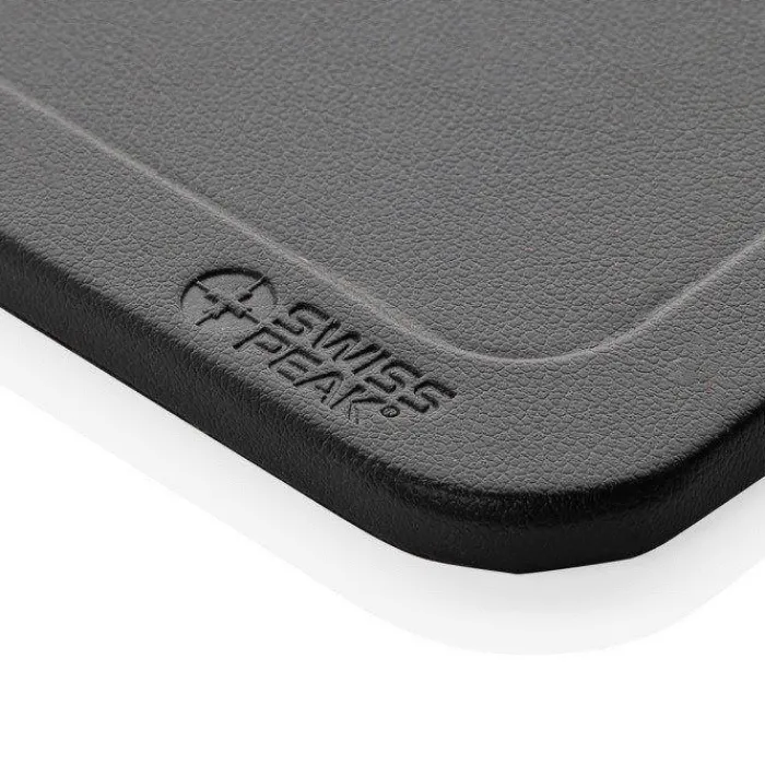 Gift Campaign Caricatore wireless pieghevole 3 in 1 e vassoio da tavolo in PU RCS> Caricabatterie