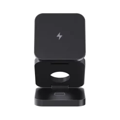 Gift Campaign Caricatore wireless portatile in alluminio riciclato per 3 dispositivi></noscript> Caricabatterie