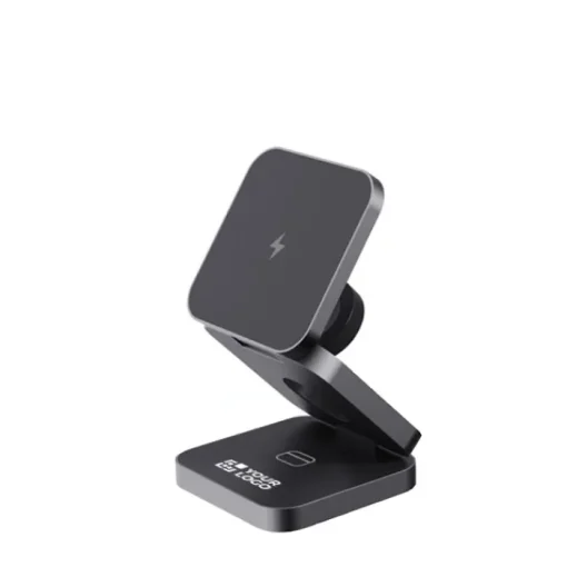 Gift Campaign Caricatore wireless portatile in alluminio riciclato per 3 dispositivi> Caricabatterie