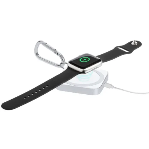 Gift Campaign Caricatore wireless quadrato da 15W in alluminio con moschettone> Caricabatterie