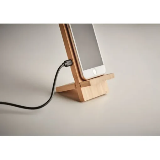 Gift Campaign Caricatore wireless supporto in bambù personalizzabile 10W Support> Gadget Ecologici|Caricabatterie