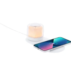 Gift Campaign Caricatore wireless 15W con lampada 12 LED a luce bianca e multicolore><noscript><img width=