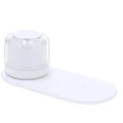 Gift Campaign Caricatore wireless 15W con lampada 12 LED a luce bianca e multicolore><noscript><img width=