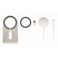 Gift Campaign Caricatore wireless 15W in alluminio con supporto magnetico Alu Stand></noscript> Caricabatterie