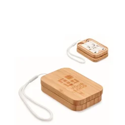 Gift Campaign Caricatore wireless 15W in scatola di bambù con cavetto e 5 connettori><noscript><img width=