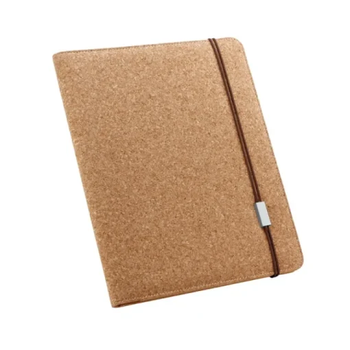 Gift Campaign Cartella portablocco personalizzata A4 in sughero fogli bianchi Cork> Portadocumenti Personalizzati