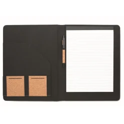 Gift Campaign Cartellina in sughero con blocco note A4 a righe e penna><noscript><img width=