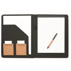 Gift Campaign Cartellina in sughero con blocco note A4 a righe e penna><noscript><img width=