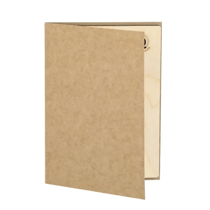 Gift Campaign Cartolina natalizia con decorazione a forma di pallina e semi di pino> Gadget Natalizi