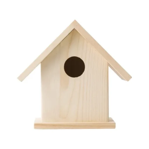 Gift Campaign Casetta per uccelli in legno con colori a tempera e pennello Birdhouse> Matite Colorate