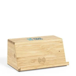 Gift Campaign Cassa con supporto e ricarica del cellulare in di bambù Induct><noscript><img width=