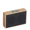 Gift Campaign Cassa wireless 5.0 personalizzato di bambù ad energia solare Bamboo> Casse Personalizzate