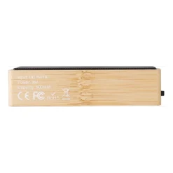Gift Campaign Cassa wireless 5.0 personalizzato di bambù ad energia solare Bamboo></noscript> Casse Personalizzate