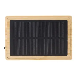 Gift Campaign Cassa wireless 5.0 personalizzato di bambù ad energia solare Bamboo></noscript> Casse Personalizzate