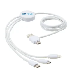 Gift Campaign Cavetto di ricarica con logo 5 connettori 100cm antibatterico></noscript> Gadget Per Medici E Infermieri