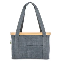 Gift Campaign Cestino da picnic con coperchio in legno e borsa frigo interna></noscript> Borse Termiche