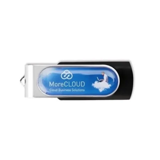 Gift Campaign Chiavetta USB con logo in doming clip girevole Techmate Relief> Chiavette Usb Economiche|Gadget Per L'Ufficio