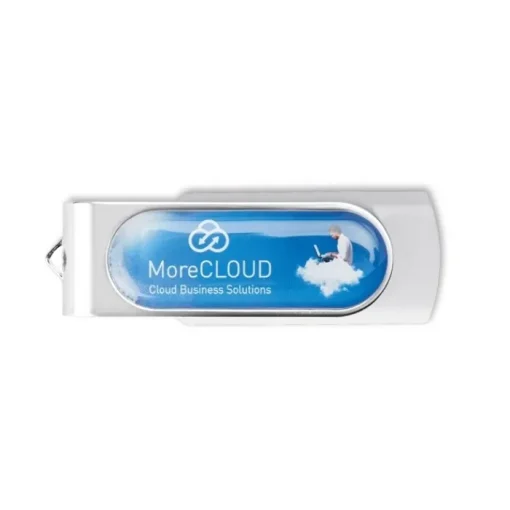 Gift Campaign Chiavetta USB con logo in doming clip girevole Techmate Relief> Chiavette Usb Economiche|Gadget Per L'Ufficio
