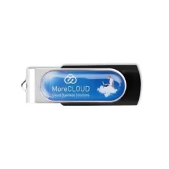 Gift Campaign Chiavetta USB con stampa in resina e clip girevole Techmate Relief 3.0> Chiavette Usb Economiche