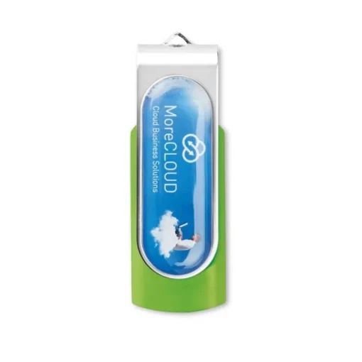 Gift Campaign Chiavetta USB con stampa in resina e clip girevole Techmate Relief 3.0> Chiavette Usb Economiche