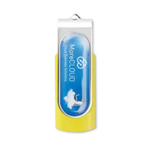 Gift Campaign Chiavetta USB con stampa in resina e clip girevole Techmate Relief 3.0> Chiavette Usb Economiche