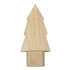 Gift Campaign Chiavetta USB in legno a forma di abete con cappuccio da 16GB></noscript> Gadget Natalizi